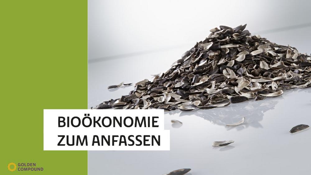 Bioökonomie zum Anfassen: Golden Compound setzt mit Sonnenblumenkernschalen neue Maßstäbe in der Kreislaufwirtschaft