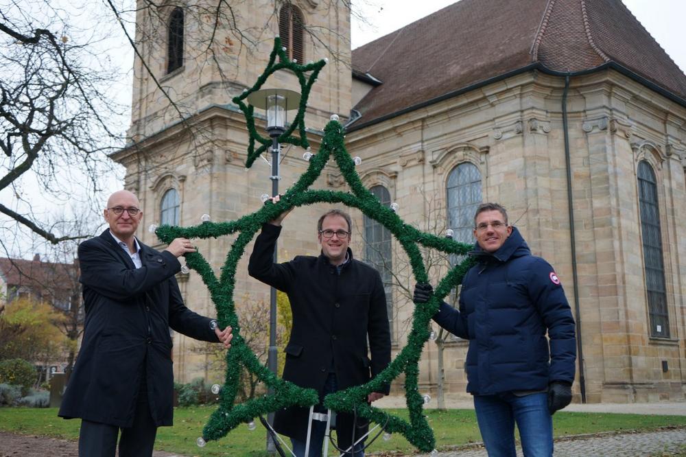 Weihnachtsbeleuchtung in Erlangen wächst