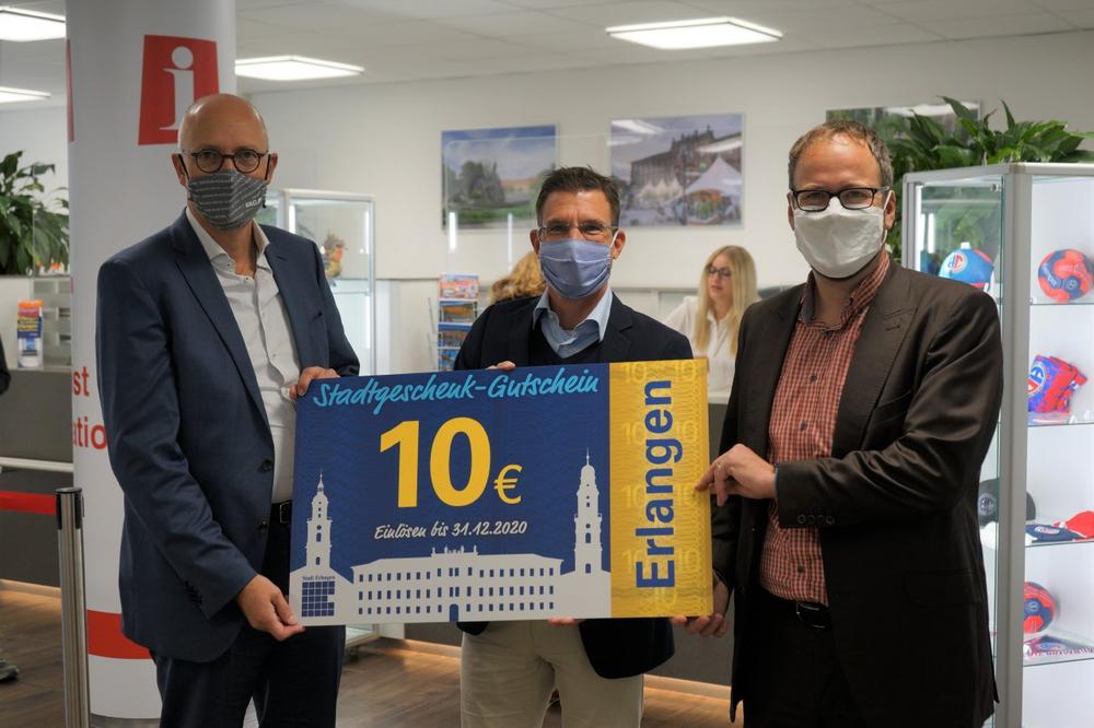 Neuauflage des Erfolgsmodells: Stadtgeschenk-Gutschein Erlangen 2.0