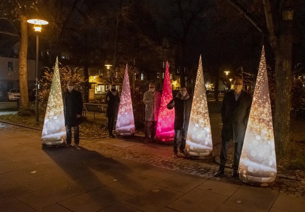 Mobile Lichtskulpturen erleuchten die östliche Erlanger Innenstadt