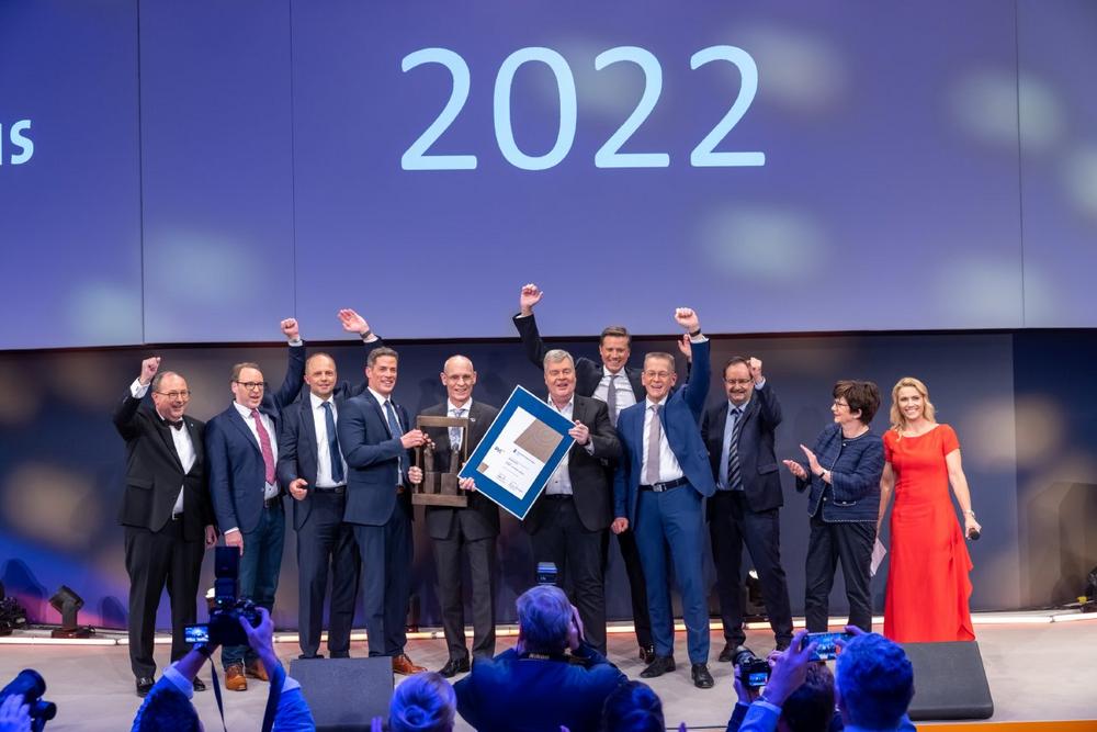 SMS wins German Award for Supply Chain Management 2022 with BOXBAY high-bay storage system