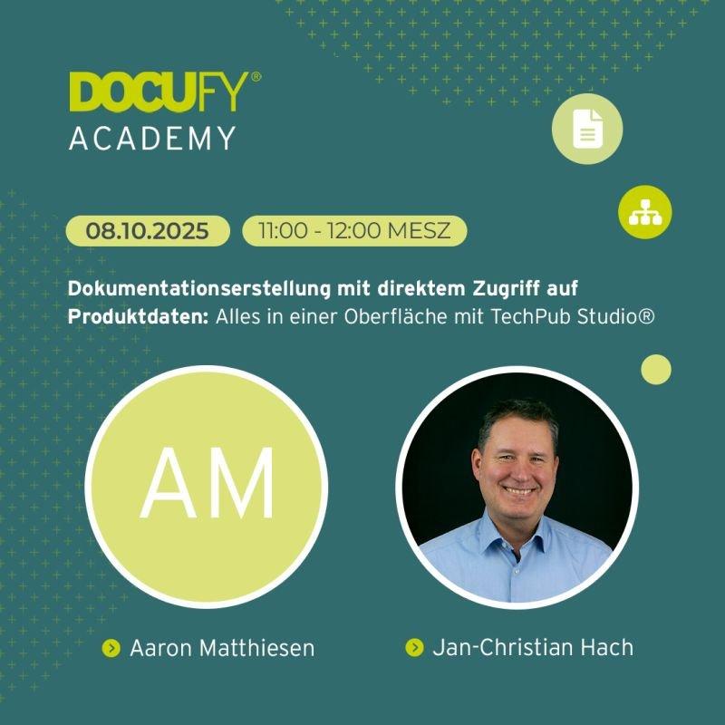 Webinar: „Effiziente Technische Dokumentation mit PLM-Daten aus Siemens Teamcenter im XML-Redaktionssystem“