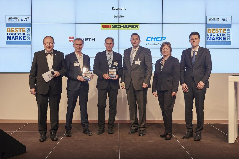 SSI Schäfer als „Beste Logistik Marke 2019“ in der Kategorie Behälter ausgezeichnet