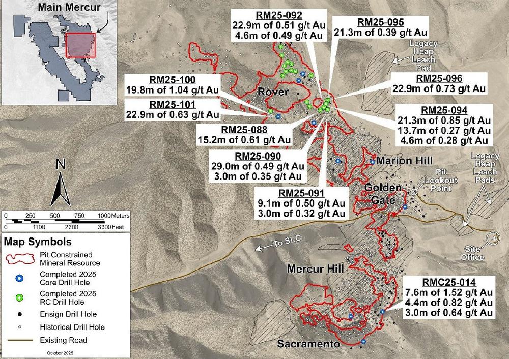Revival gold intersects 1.04 g/t gold over 19.8 meters & 0.85 g/t gold over 21.3 meters in shallow drilling at Mercur