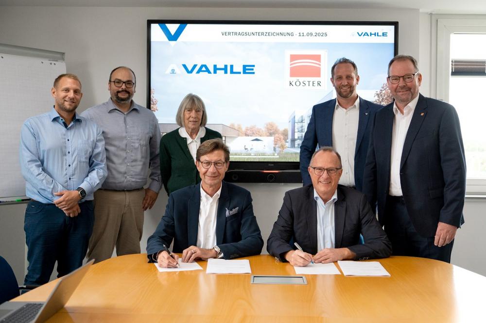 Bau des VAHLE Campus schreitet voran: Köster GmbH, Fehr und Stöcklin Logistik als Partner gewonnen