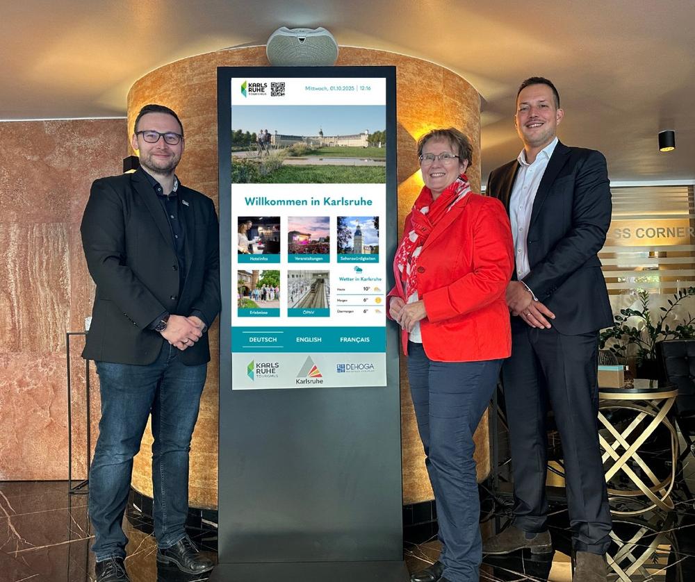 Digitale Hotelstelen stärken den Karlsruher Tourismus
