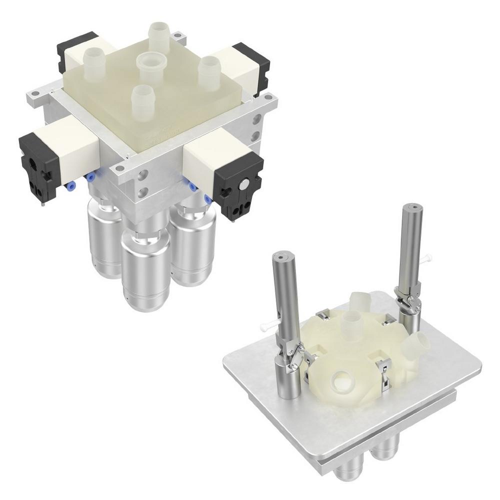 New GEMÜ multi-port valve block for single-use applications