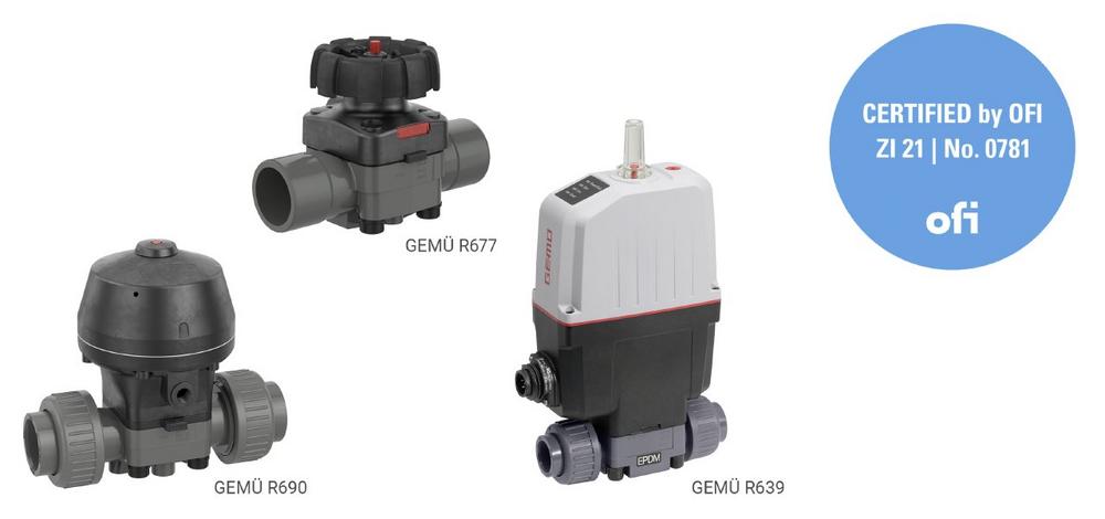 Certified safety: GEMÜ plastic diaphragm valves approved for the drinking water supply