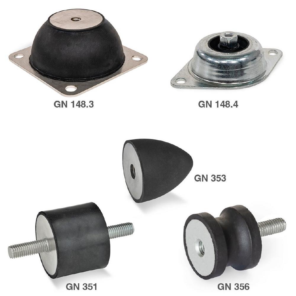 Damping Elements, Stoppers and Rubber Buffers