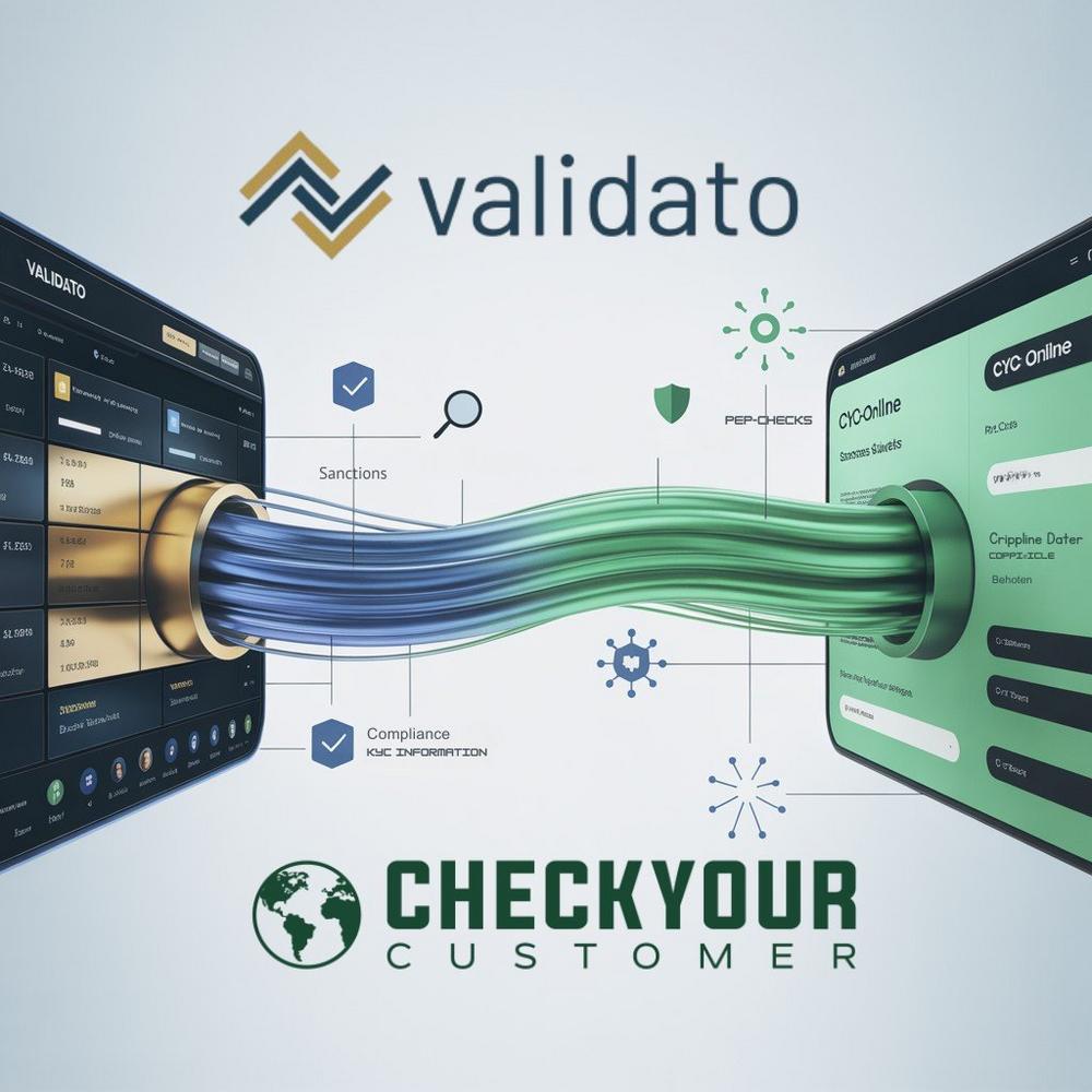 Validato integriert die Dienstleistungen von Check Your Customer GmbH in Compliance- und Background-Check-Plattform