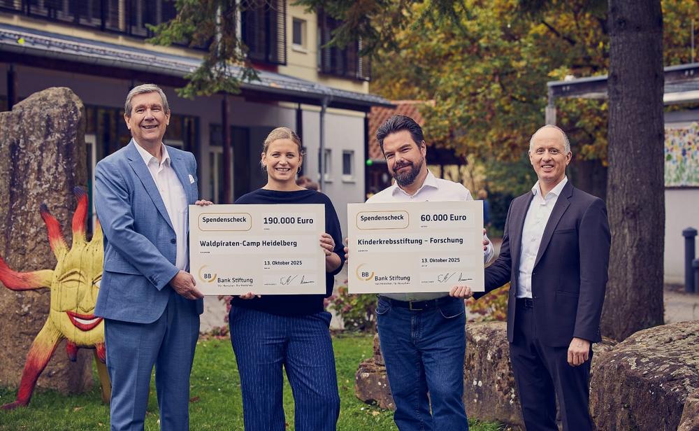 BBBank Stiftung spendet 250.000 Euro an Deutsche Kinderkrebsstiftung