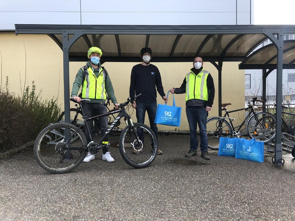 Gut geschützt mit dem Rad zur Arbeit