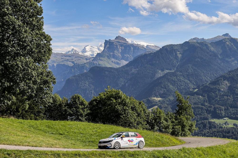 Opel Corsa Rally Electric Cars Start at Foot of Mont Blanc