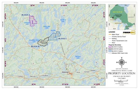 Powermax Minerals gibt Beginn der luftgestützten geophysikalischen Untersuchung auf dem REE-Konzessionsgebiet Atikokan im Nordwesten Ontarios bekannt