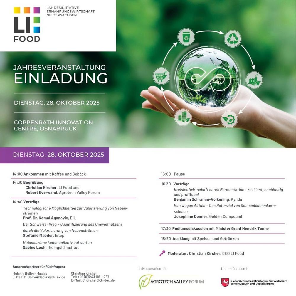 Von der Sonnenblumenkernschale zur Kreislaufwirtschaft: Golden Compound präsentiert innovative Wege auf der LI Food Jahresveranstaltung