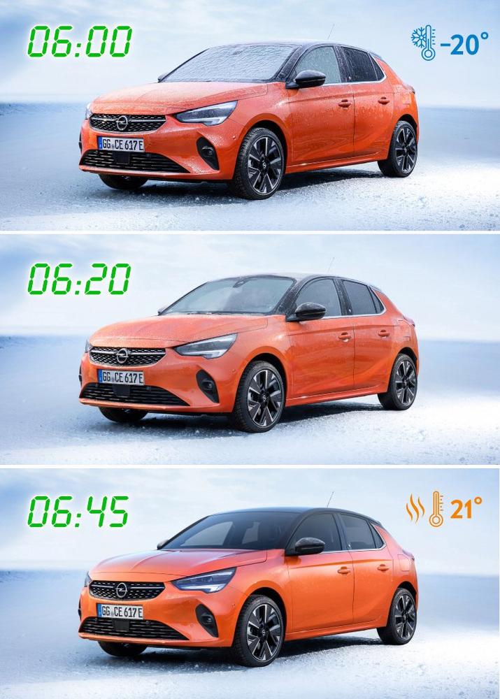 Schon vor der Fahrt: Neuer Opel Corsa-e serienmäßig voll klimatisiert