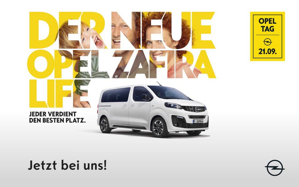 Willkommen zum Opel-Tag: Händlerpremiere für neuen Opel Zafira Life