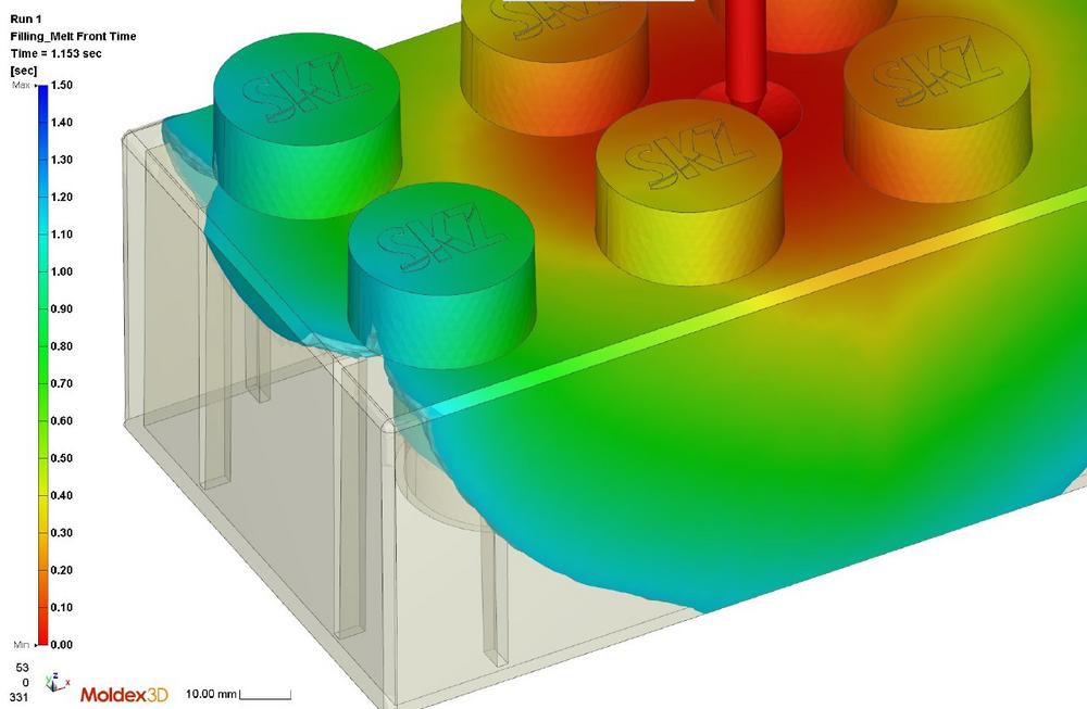Spritzgusssimulationen mit Moldex3D jetzt auch am SKZ möglich