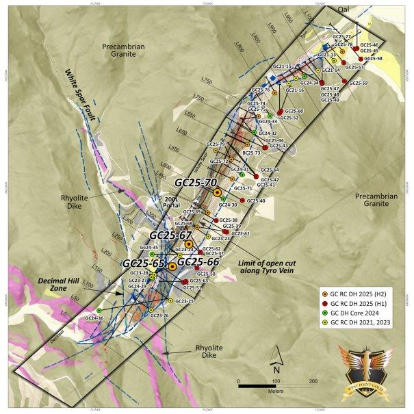West Point Gold durchteuft bei Bohrungen in der Tyro Main Zone innerhalb eines Abschnitts von 82,4 m mit 1,61 g/t Au einen Teilabschnitt von 9,2 m mit 8,37 g/t Au ab der Oberfläche