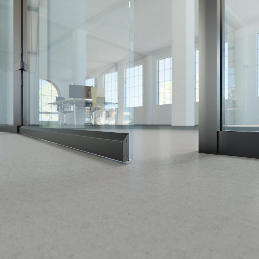 Functional design for every requirement with innovative Planet drop-down seals for glass doors