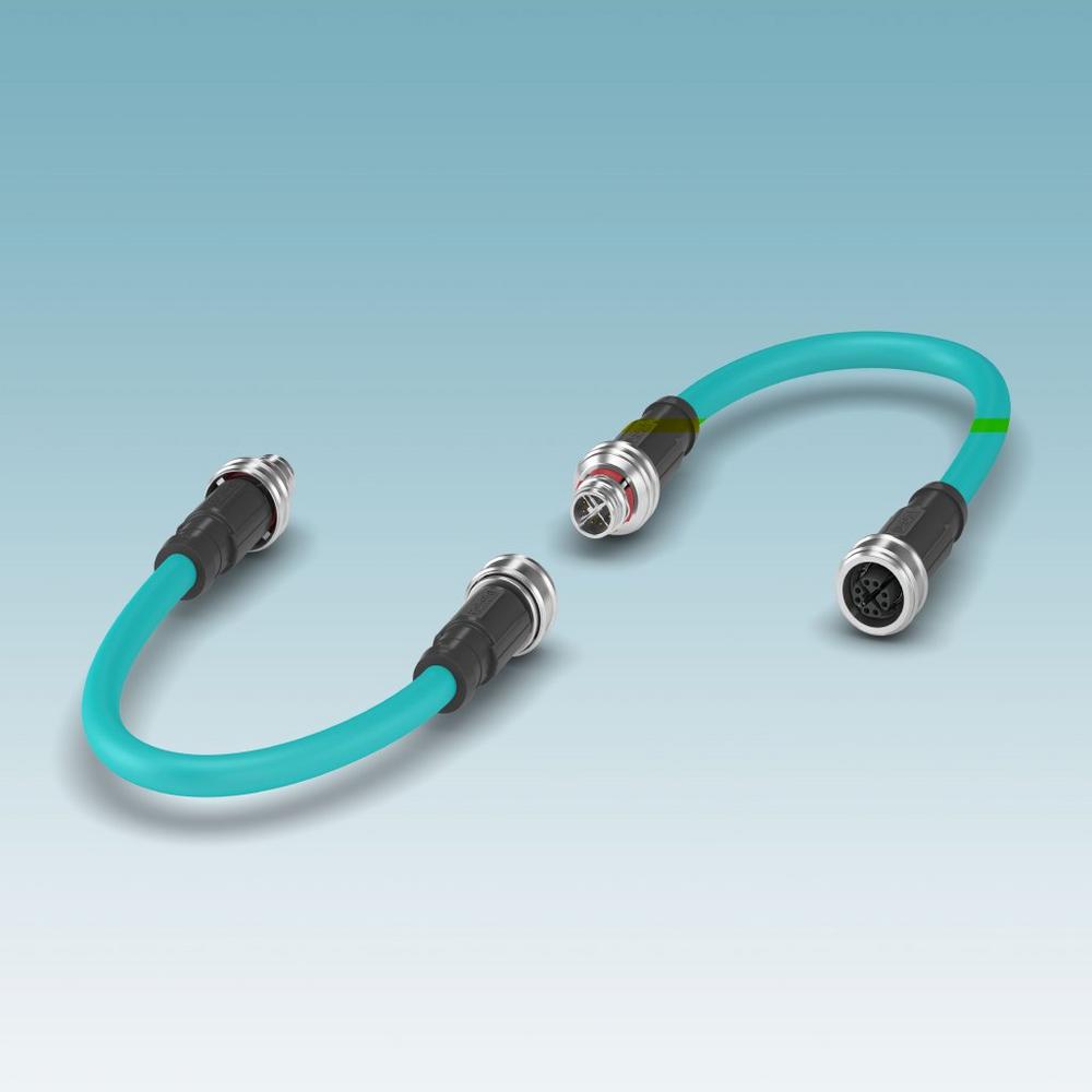 Konfektionierte M12-Push-Pull-Steckverbinder für Ethernet-Anwendungen