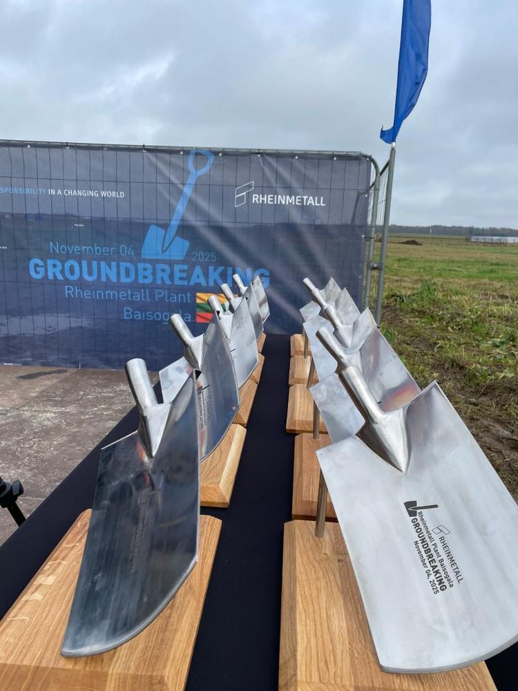 Groundbreaking ceremony in Baisogala: Rheinmetall and Lithuania build artillery ammunition plant on NATO’s eastern flank