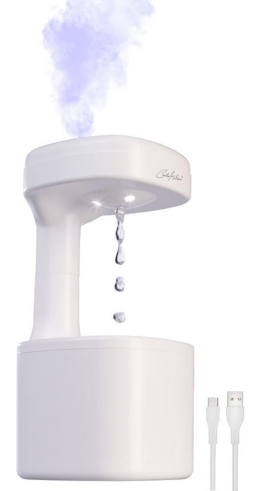 Carlo Milano Antigravity-LED-Luftbefeuchter, USB-C, 500 ml Wassertank