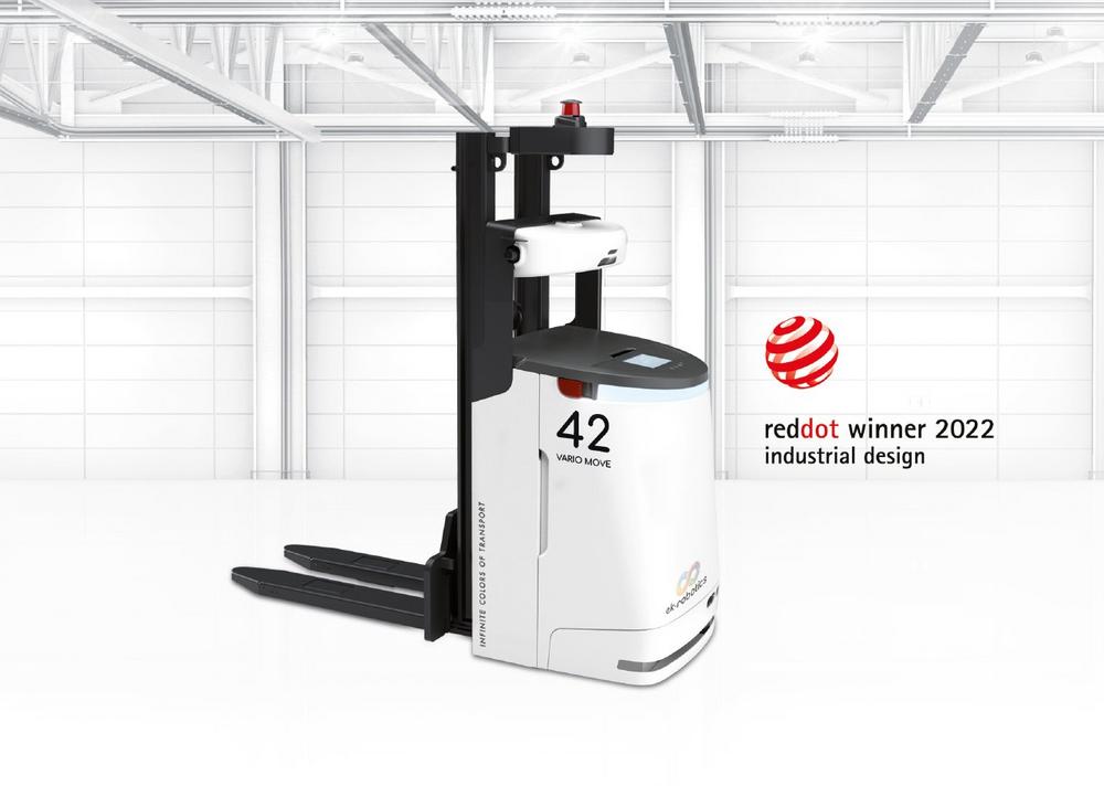 Red Dot 2022 für Transportroboter VARIO MOVE von ek robotics
