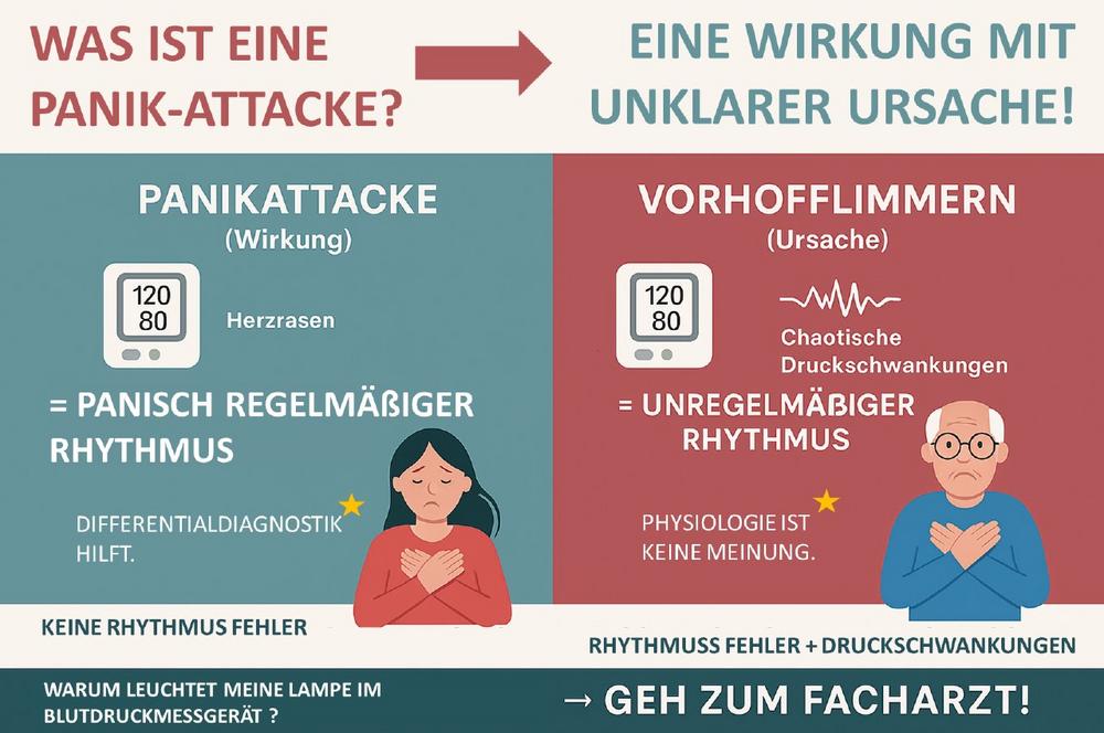 Eine Panikattacke ist eine Wirkung mit unklarer Ursache
