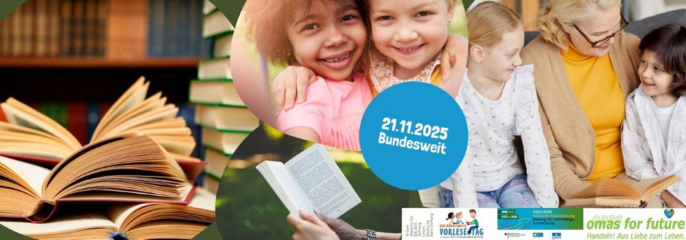 Bundesweiter Vorlesetag 2025: „Omas for Future“ suchen engagierte Vorleser*innen 50+ für nachhaltige Zukunftsgeschichten