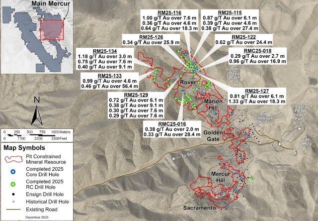 Revival Gold stellt ein Update bereit und veröffentlicht neueste Ergebnisse der Bohrungen auf dem Goldprojekt Mercur in Utah
