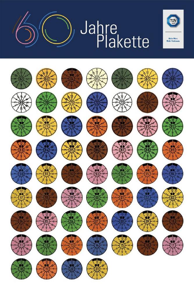 Geprüft! „TÜV-Plakette“ ist seit 60 Jahren Symbol für ein verkehrssicheres Fahrzeug