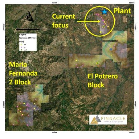 Pinnacle interpretiert mehrere neue Ziele aus LiDAR-Vermessung bei El Potrero