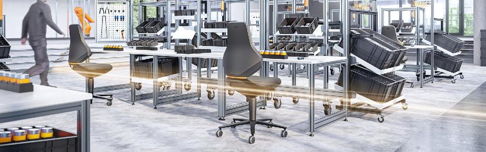 Erleben Sie die besten industriellen Stühle der Welt: Bimos präsentiert ergonomische und ESD-sichere Arbeitsplatzlösungen auf der LogiMAT 2026