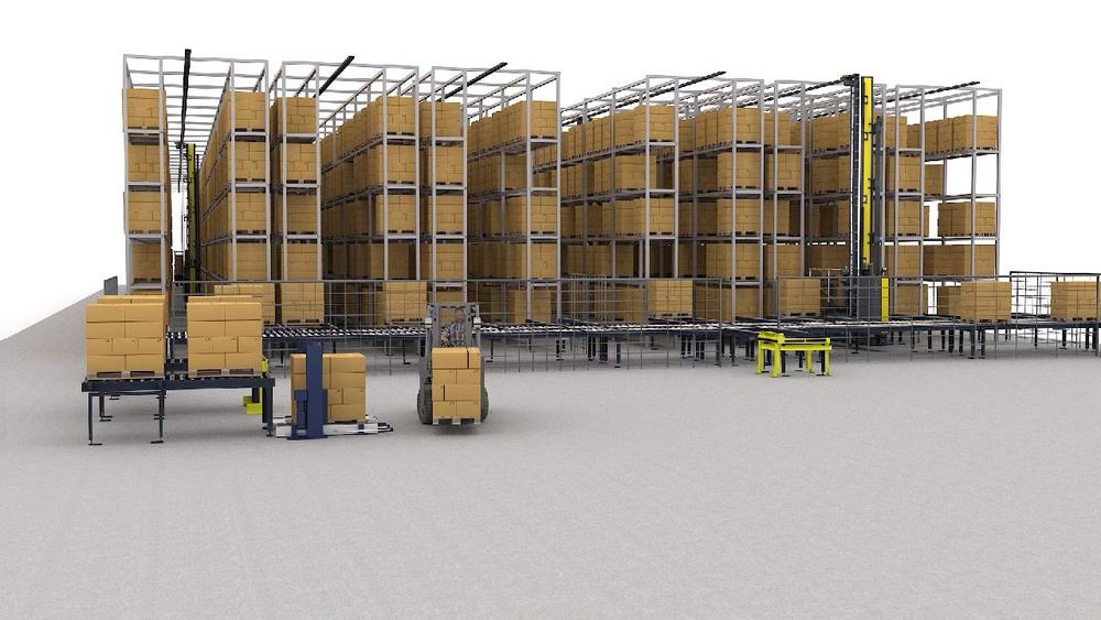 Palettenregale nachträglich automatisieren – SSI Exyz C macht’s möglich