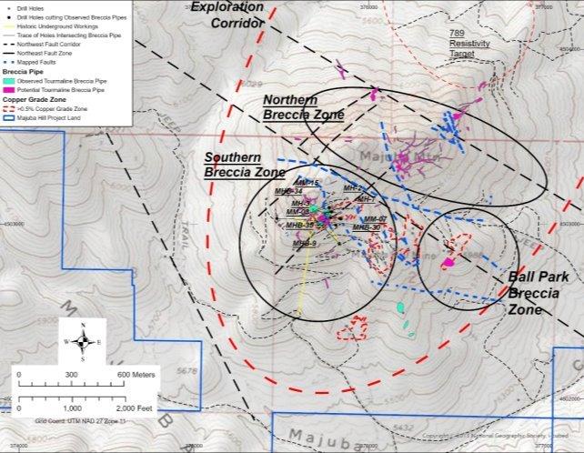 RE-Distribution: Giant Mining: Turmalin-Brekzienschlote dienen als Kontrolle der Kupfer- und Silberzonen auf dem Kupfer-Silber-Gold-Projekt Majuba Hill in Nevada
