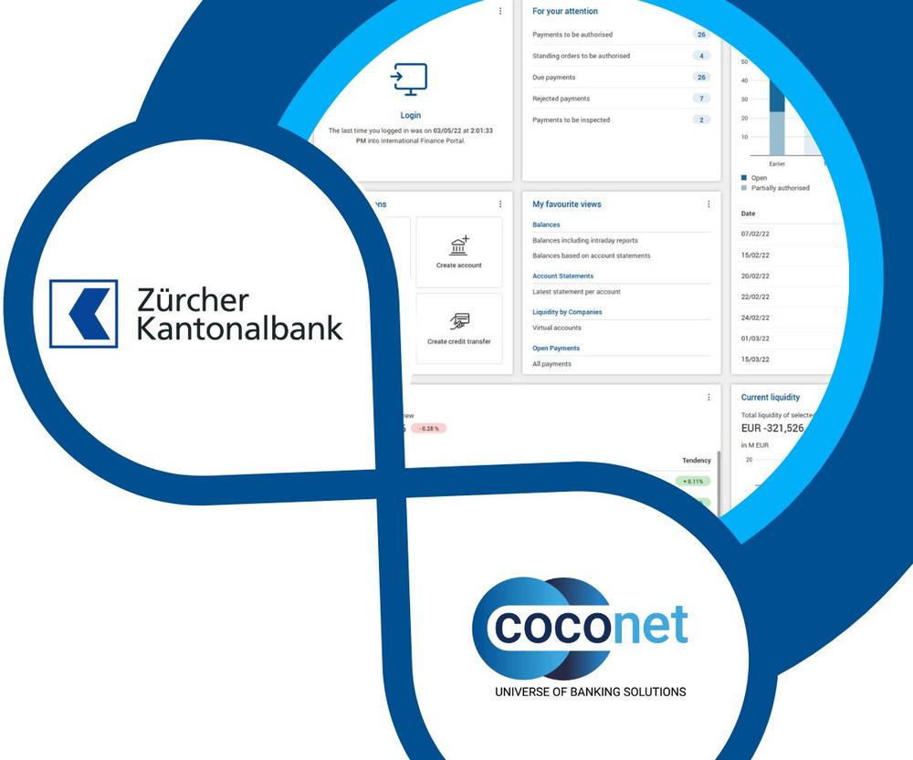 Zürcher Kantonalbank selects coconet to extend its existing eBanking with multibanking services based on EBICS standard
