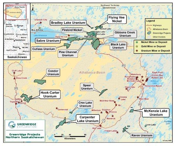 Greenridge gibt Update zu den Explorationsaktivitäten 2025 im Athabasca-Becken