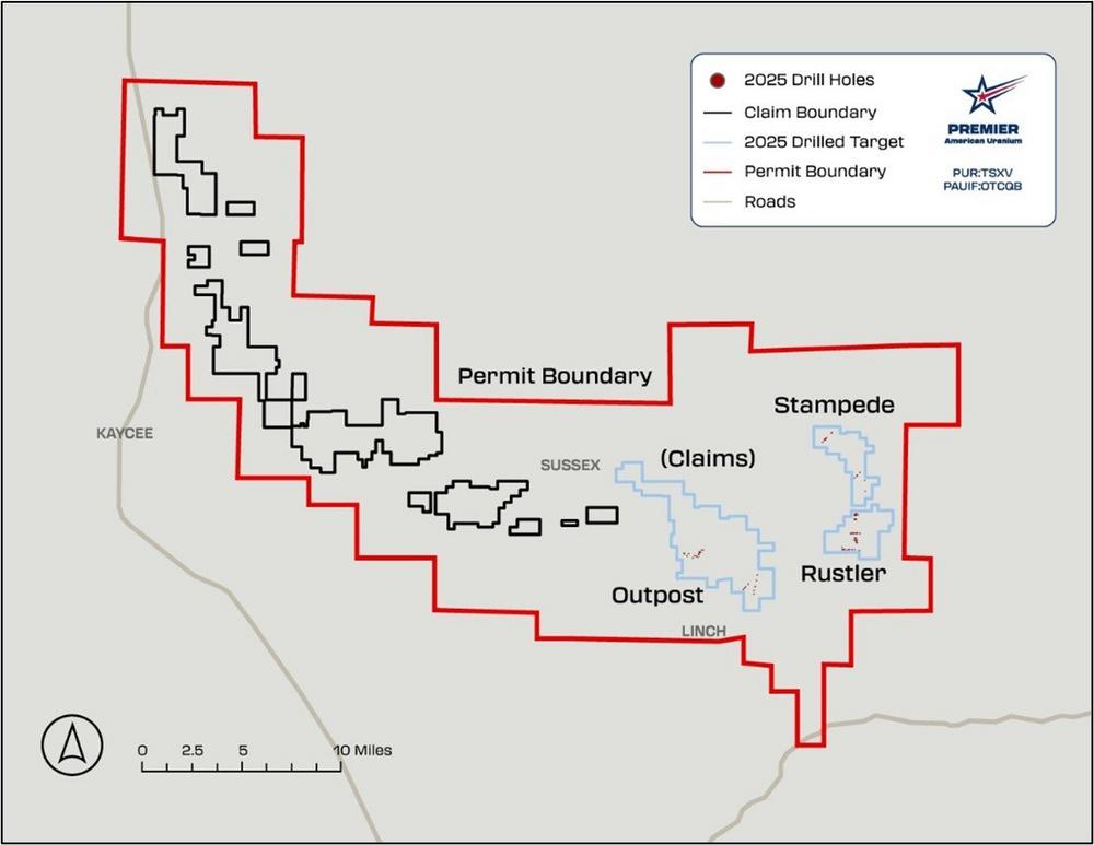 Premier American Uranium Expands Mineralization at Kaycee ISR Uranium Project in Wyoming Following 100,000+ ft Drill Program