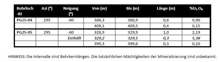 IsoEnergy und Purepoint melden bis zu 5,4 % U₃O₈ aus Erstbohrungen der Nova-Entdeckung im Dorado-Joint-Venture