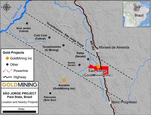 GoldMining Inc. Initiates Most Comprehensive Exploration Campaign To Date, São Jorge Project, Brazil
