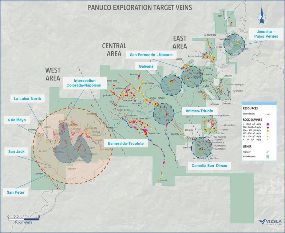 Vizsla Silver provides exploration update on Panuco project: Outlines 10km drill program to test new targets in the East Area