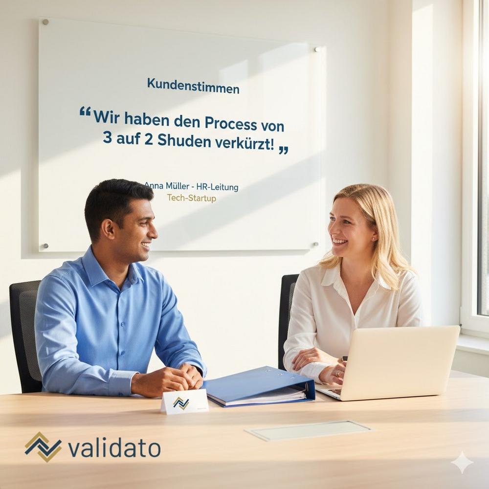 Validato zählt zu den führenden Anbietern für Pre-Employment Screening in der DACH-Region