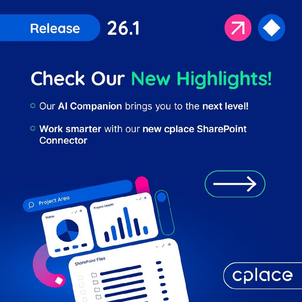 cplace Release 26.1 jetzt auf dem Markt verfügbar