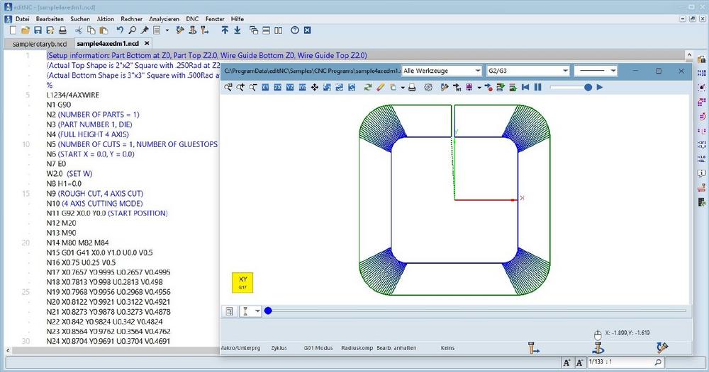 EditNC – budgetfreundlicher, aber funktionsreicher NC-Editor