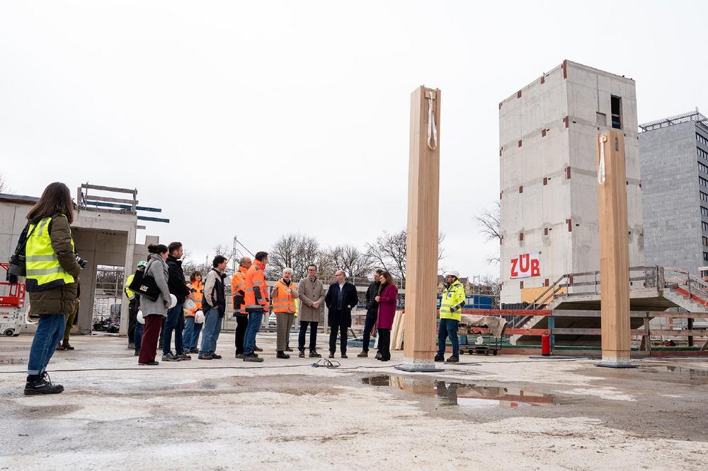 Neubau Martin-Behaim-Gymnasium: Bauarbeiten gehen sichtbar voran