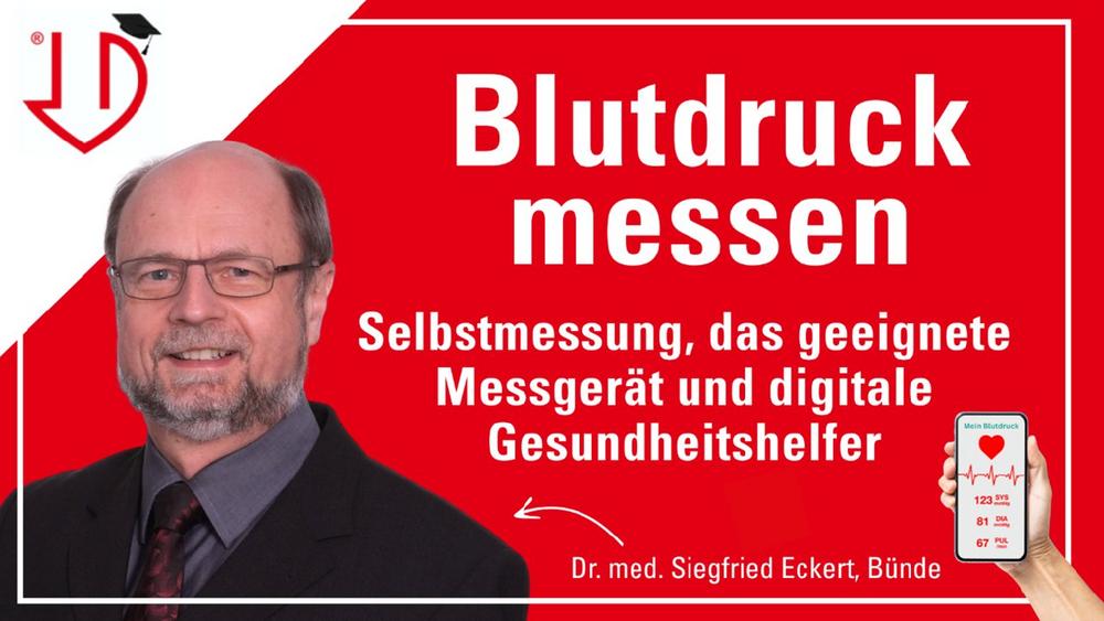 Bluthochdruck früh erkennen: Online-Vortrag zur richtigen Blutdruckmessung zu Hause und zu digitalen Messgeräten
