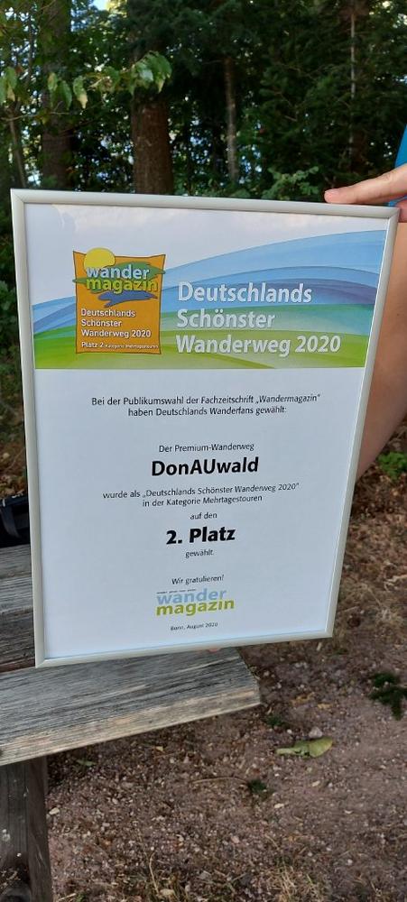 Platz 2 für den DonAUwald-Wanderweg
