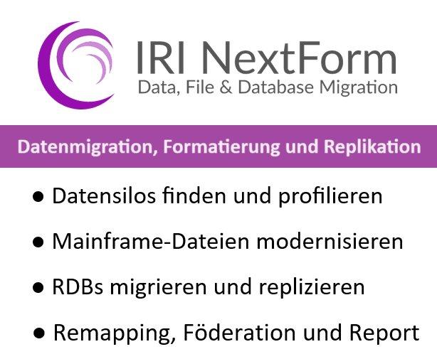 ❌ Datenmigration ❌ Datenkonvertierung und Datenformatierung von legacy und modernen Daten ❗