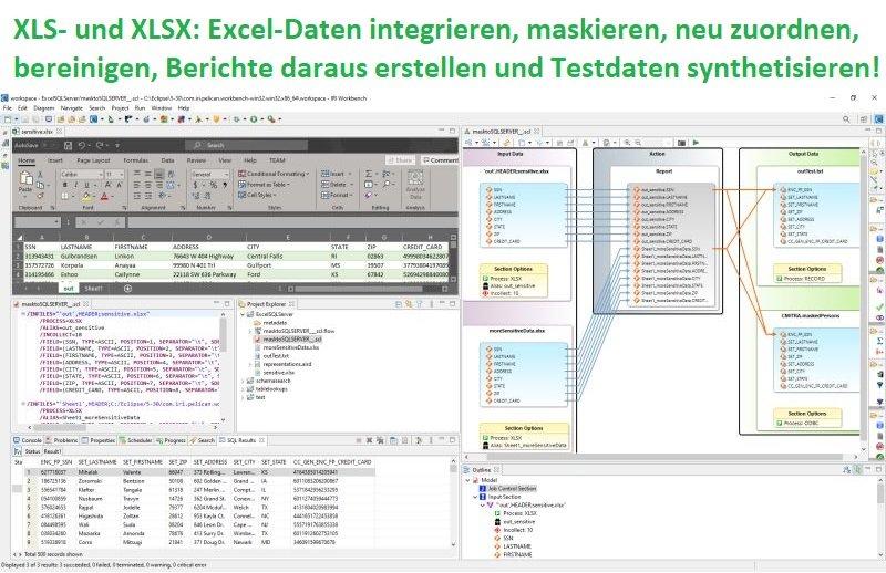 ❌ Datenvisualisierung mit Excel ❌ Datenintegration von Excel-Arbeitsblättern zusammen mit Tabellen, Flat-Files und Streaming-Daten ❗